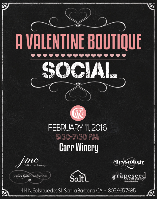 A Valentine Boutique Social - Carr Vineyards and Winery February 11